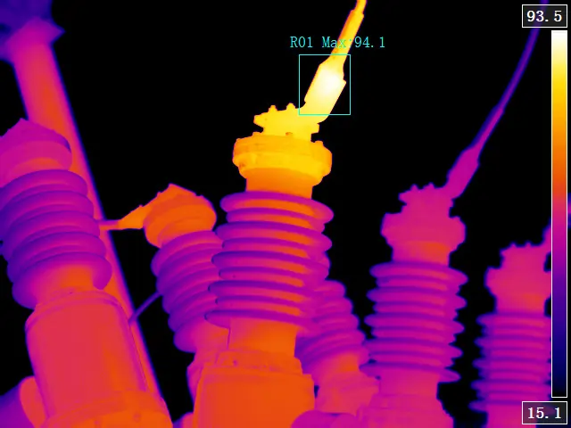 Infrared Cameras and Instruments IR Infrared Thermal Camera IR 640 Electrical Thermogram